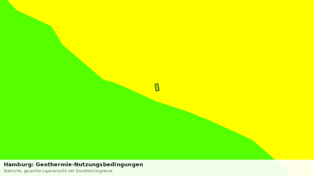 Statische Kartenansicht: Hamburg: Geothermie-Nutzungsbedingungen