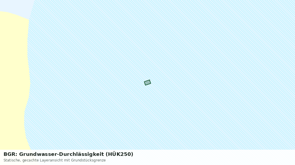 Statische Kartenansicht: BGR: Grundwasser-Durchlässigkeit (HÜK250)