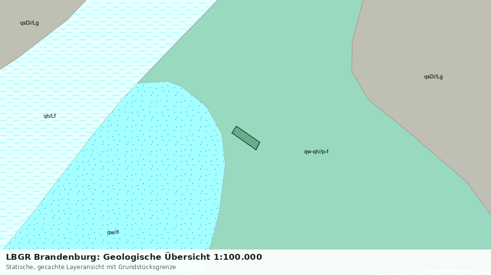 Statische Kartenansicht: LBGR Brandenburg: Geologische Übersicht 1:100.000