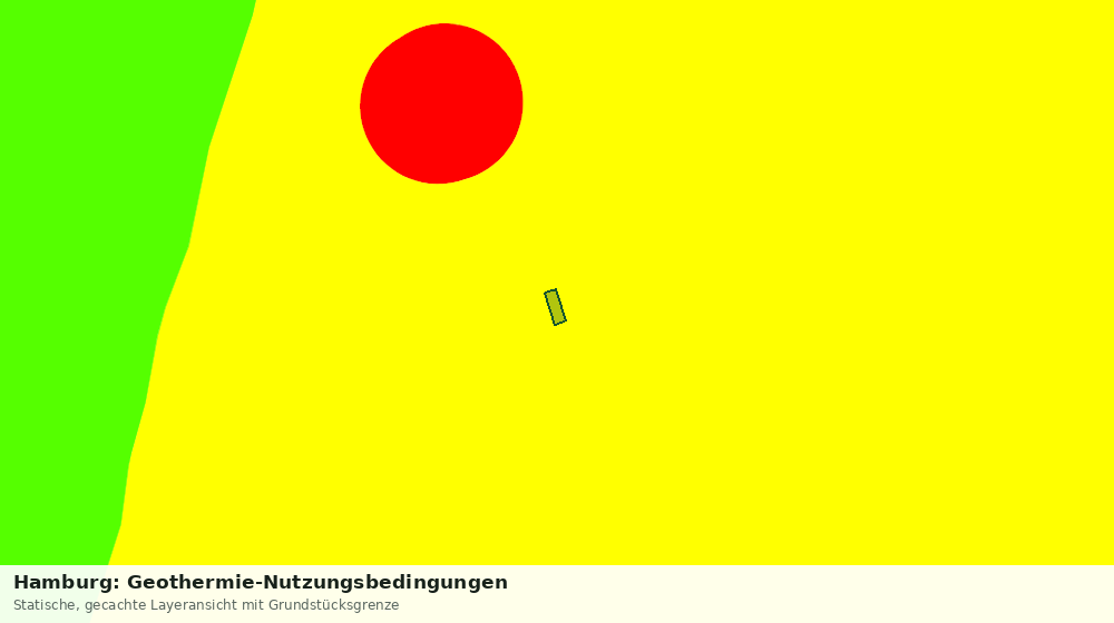 Statische Kartenansicht: Hamburg: Geothermie-Nutzungsbedingungen