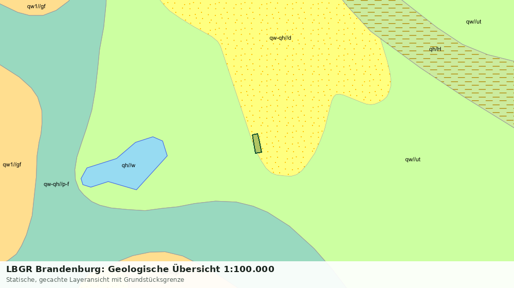 Statische Kartenansicht: LBGR Brandenburg: Geologische Übersicht 1:100.000