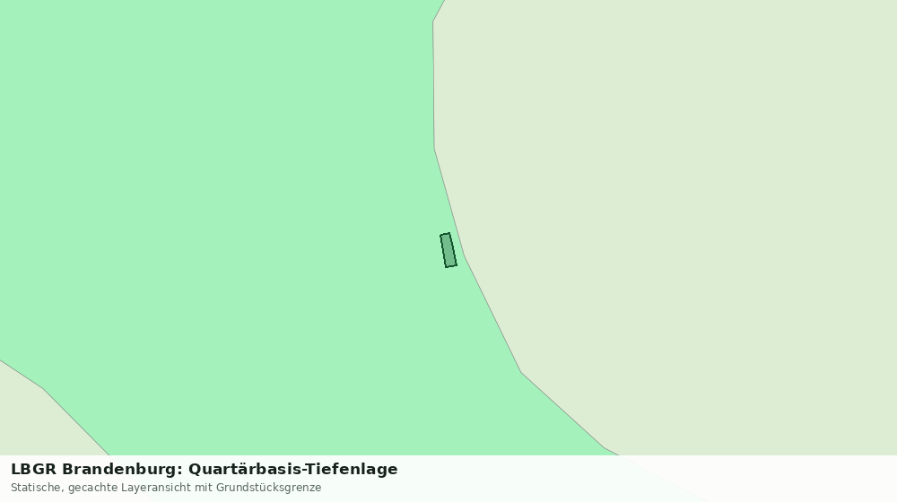 Statische Kartenansicht: LBGR Brandenburg: Quartärbasis-Tiefenlage