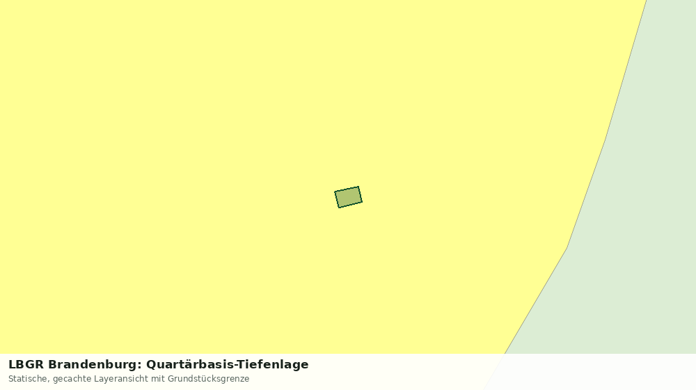 Statische Kartenansicht: LBGR Brandenburg: Quartärbasis-Tiefenlage