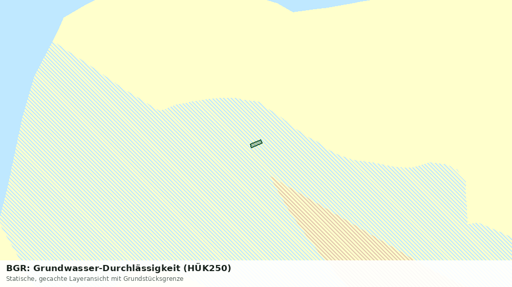 Statische Kartenansicht: BGR: Grundwasser-Durchlässigkeit (HÜK250)