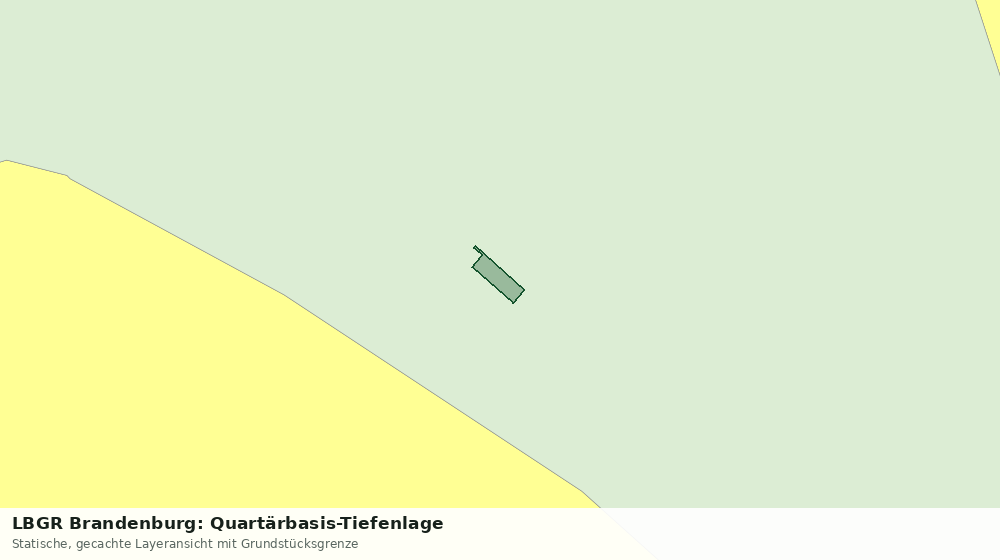 Statische Kartenansicht: LBGR Brandenburg: Quartärbasis-Tiefenlage