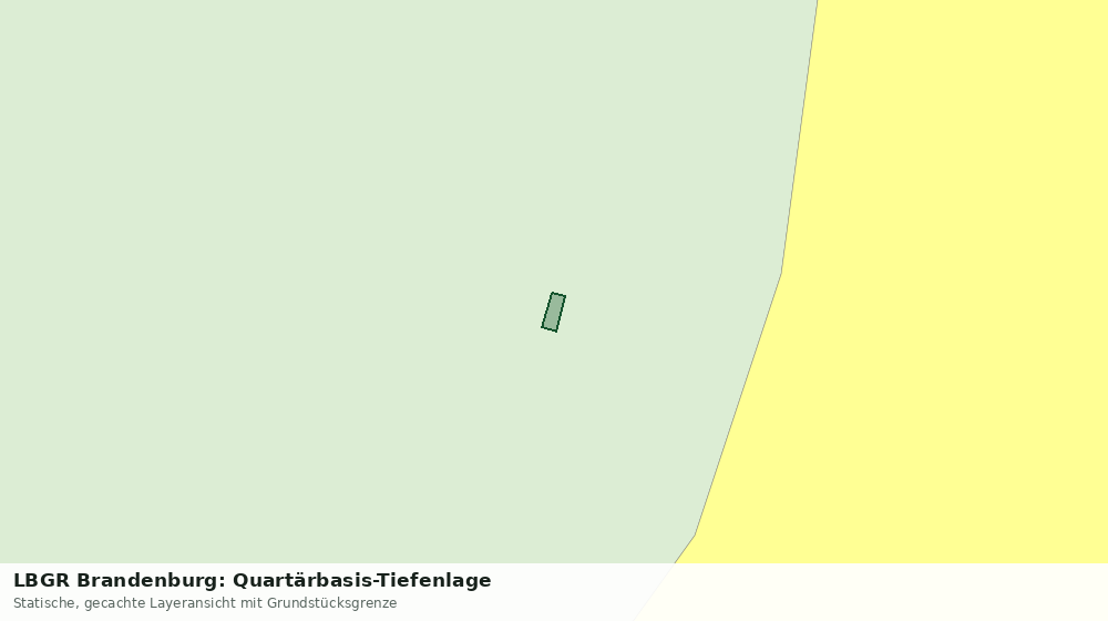 Statische Kartenansicht: LBGR Brandenburg: Quartärbasis-Tiefenlage