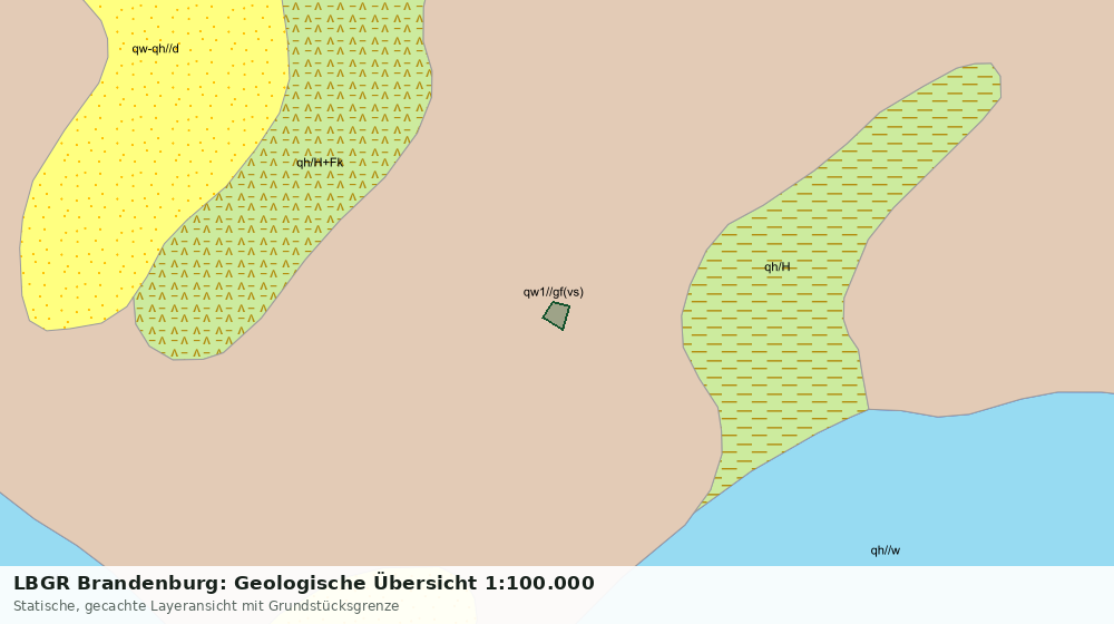Statische Kartenansicht: LBGR Brandenburg: Geologische Übersicht 1:100.000