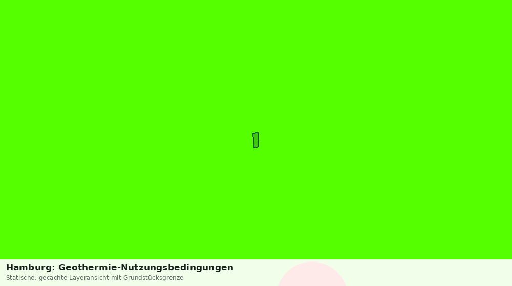 Statische Kartenansicht: Hamburg: Geothermie-Nutzungsbedingungen