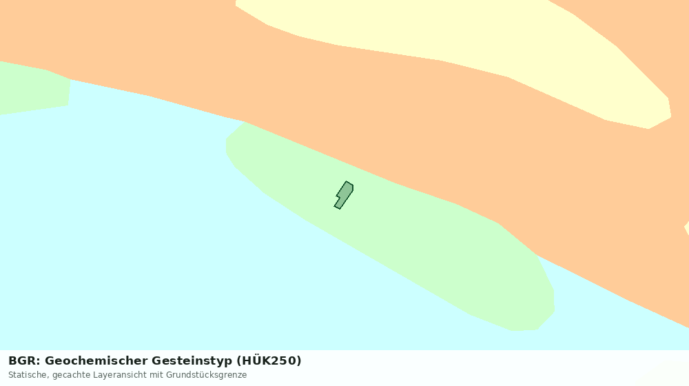 Statische Kartenansicht: BGR: Geochemischer Gesteinstyp (HÜK250)