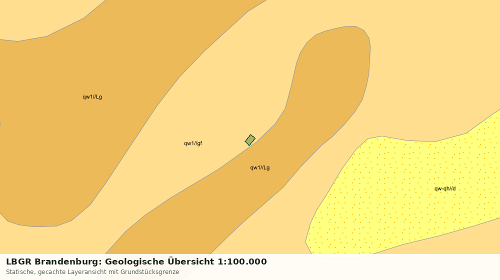 Statische Kartenansicht: LBGR Brandenburg: Geologische Übersicht 1:100.000