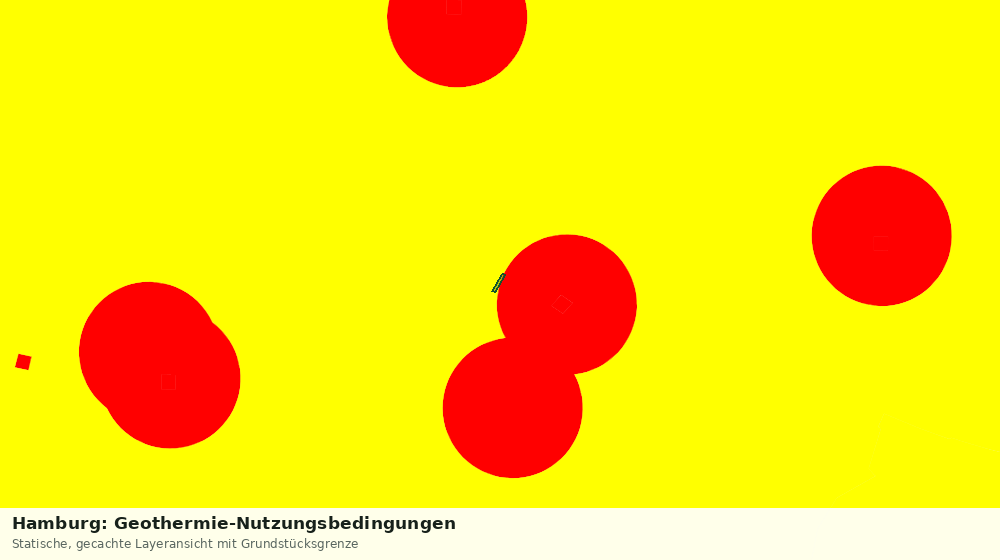 Statische Kartenansicht: Hamburg: Geothermie-Nutzungsbedingungen