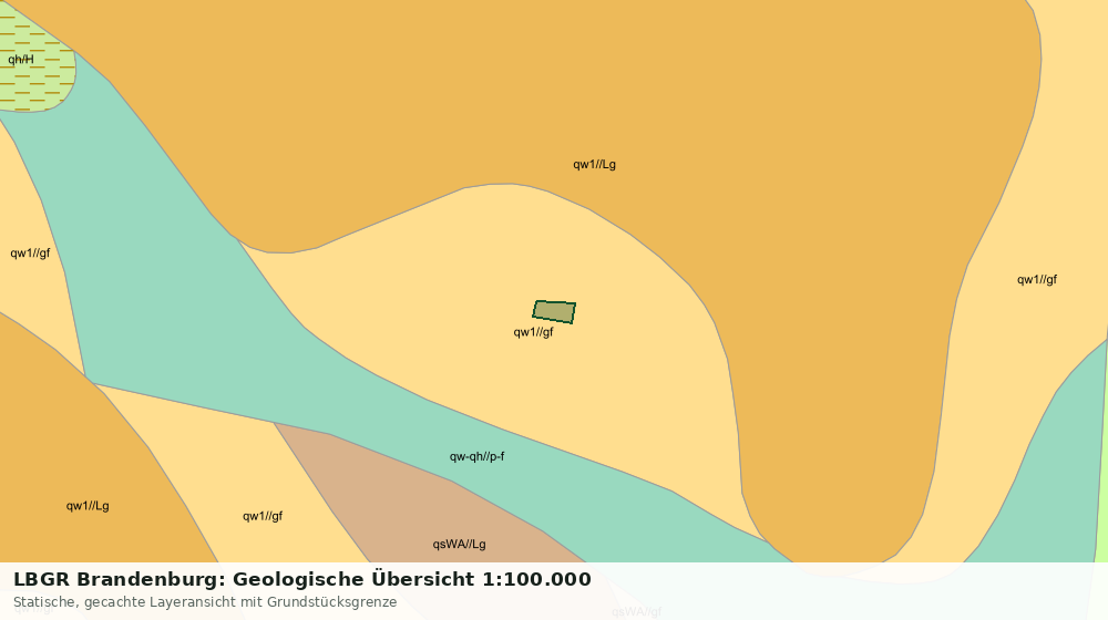 Statische Kartenansicht: LBGR Brandenburg: Geologische Übersicht 1:100.000