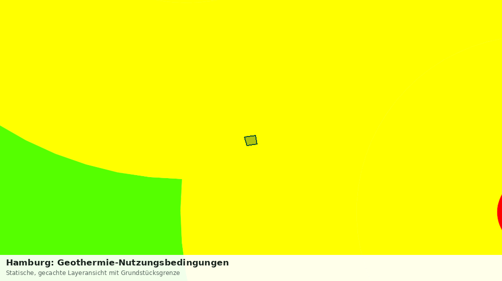 Statische Kartenansicht: Hamburg: Geothermie-Nutzungsbedingungen