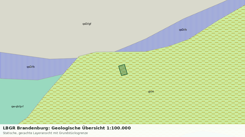 Statische Kartenansicht: LBGR Brandenburg: Geologische Übersicht 1:100.000