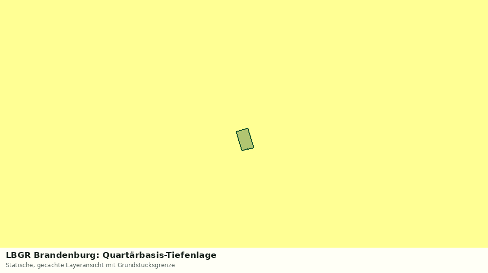 Statische Kartenansicht: LBGR Brandenburg: Quartärbasis-Tiefenlage