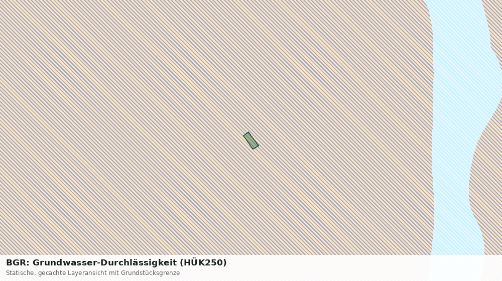 Statische Kartenansicht: BGR: Grundwasser-Durchlässigkeit (HÜK250)