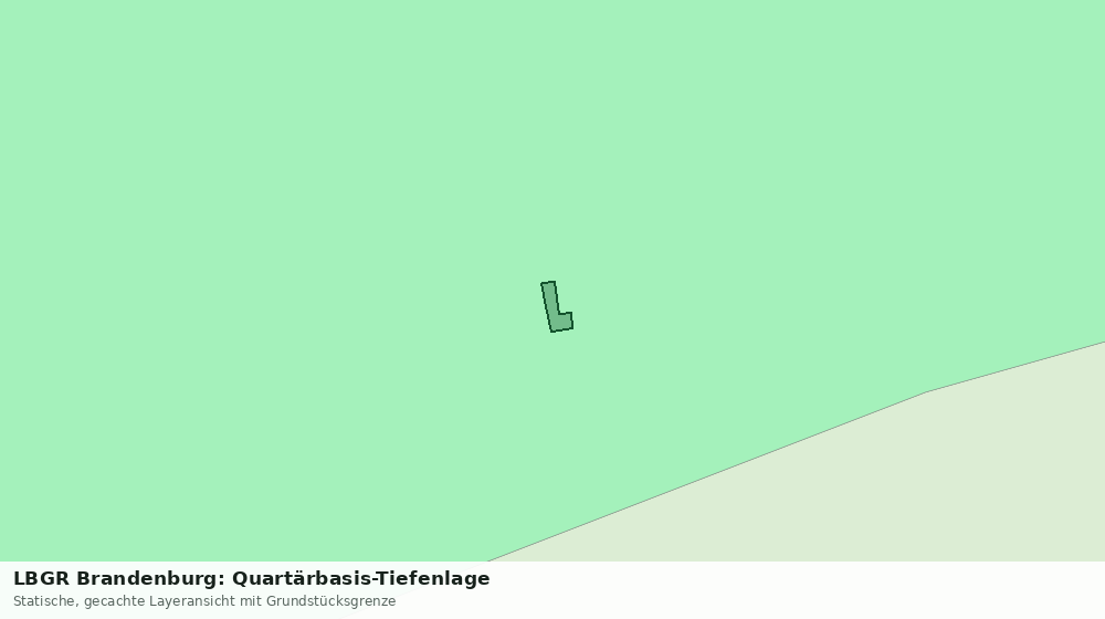 Statische Kartenansicht: LBGR Brandenburg: Quartärbasis-Tiefenlage