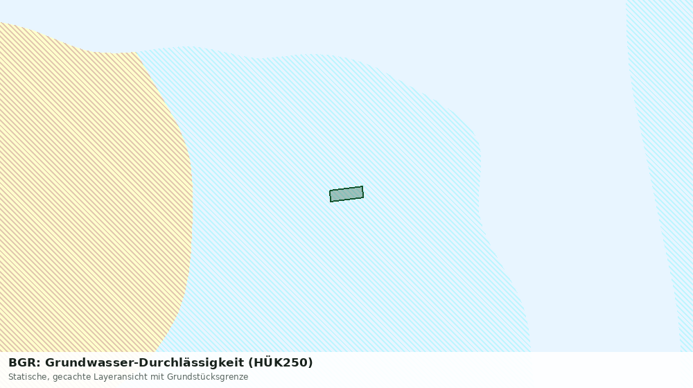 Statische Kartenansicht: BGR: Grundwasser-Durchlässigkeit (HÜK250)
