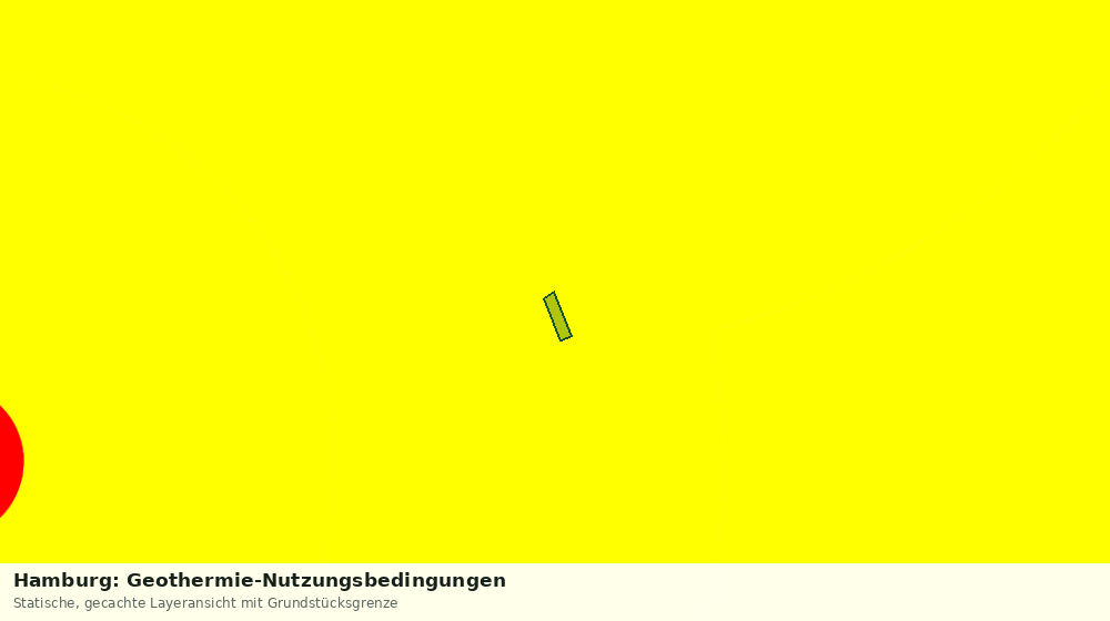 Statische Kartenansicht: Hamburg: Geothermie-Nutzungsbedingungen