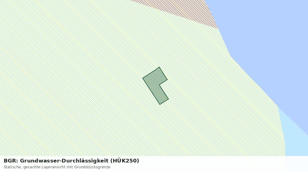 Statische Kartenansicht: BGR: Grundwasser-Durchlässigkeit (HÜK250)