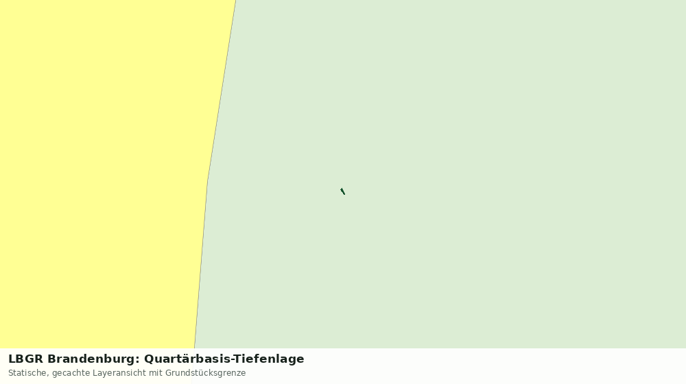 Statische Kartenansicht: LBGR Brandenburg: Quartärbasis-Tiefenlage