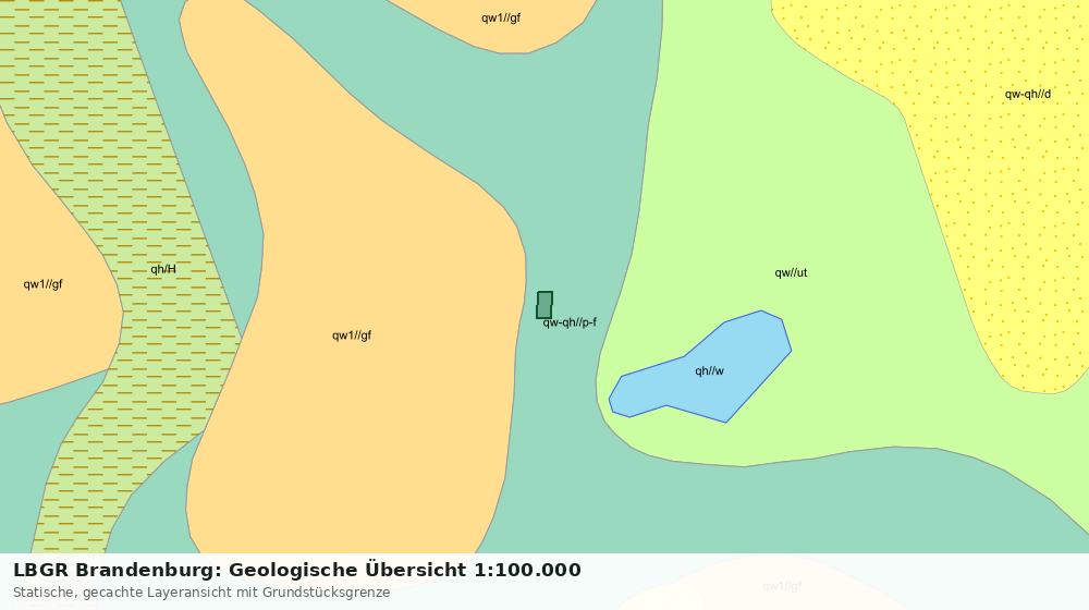 Statische Kartenansicht: LBGR Brandenburg: Geologische Übersicht 1:100.000