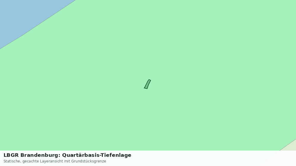 Statische Kartenansicht: LBGR Brandenburg: Quartärbasis-Tiefenlage
