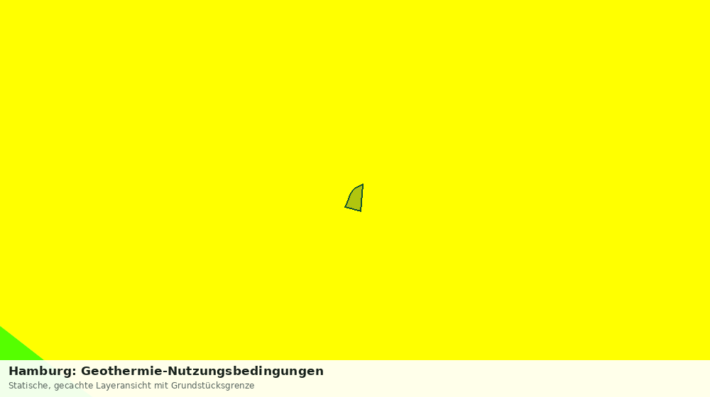 Statische Kartenansicht: Hamburg: Geothermie-Nutzungsbedingungen