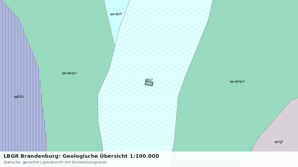 Statische Kartenansicht: LBGR Brandenburg: Geologische Übersicht 1:100.000