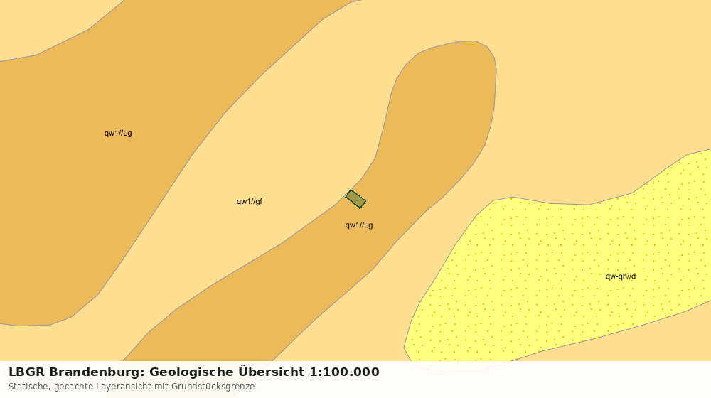 Statische Kartenansicht: LBGR Brandenburg: Geologische Übersicht 1:100.000