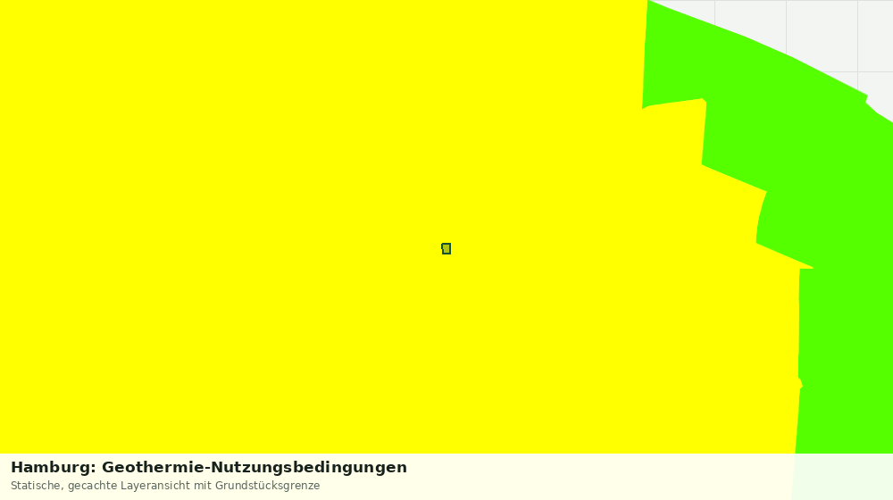 Statische Kartenansicht: Hamburg: Geothermie-Nutzungsbedingungen