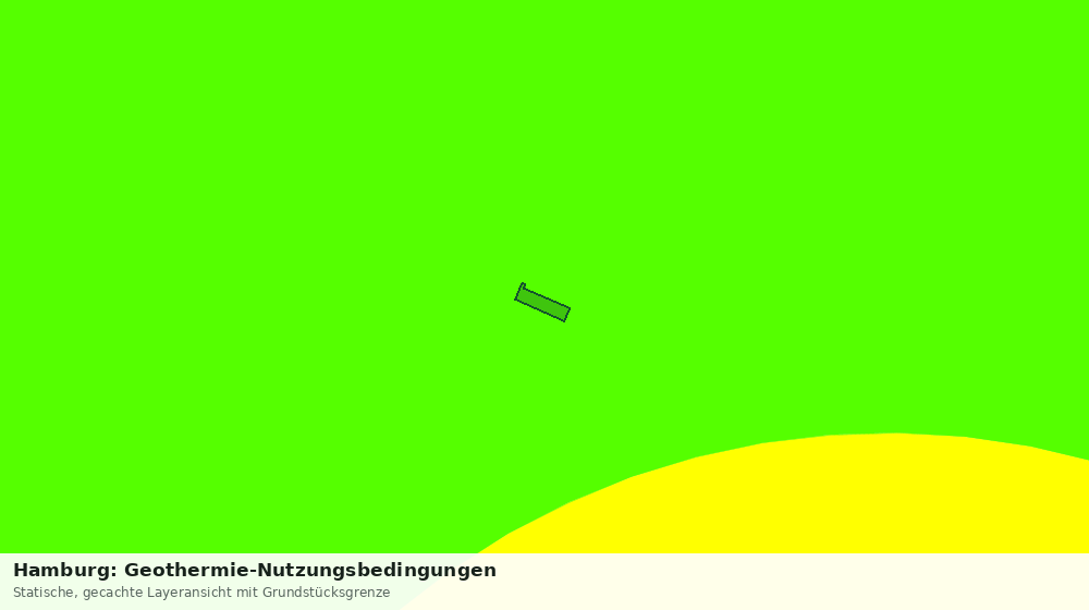 Statische Kartenansicht: Hamburg: Geothermie-Nutzungsbedingungen