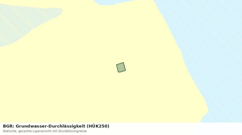 Statische Kartenansicht: BGR: Grundwasser-Durchlässigkeit (HÜK250)
