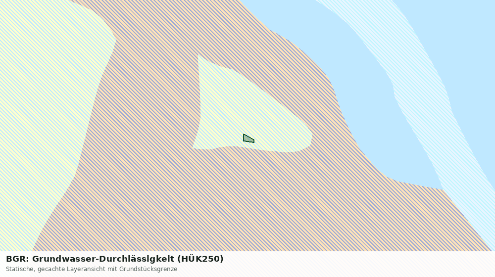 Statische Kartenansicht: BGR: Grundwasser-Durchlässigkeit (HÜK250)