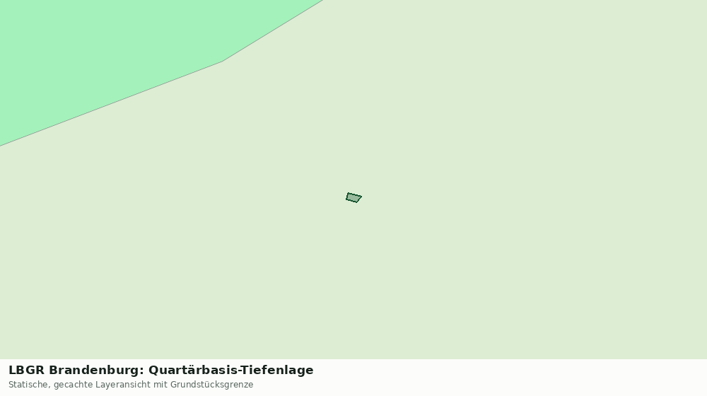 Statische Kartenansicht: LBGR Brandenburg: Quartärbasis-Tiefenlage