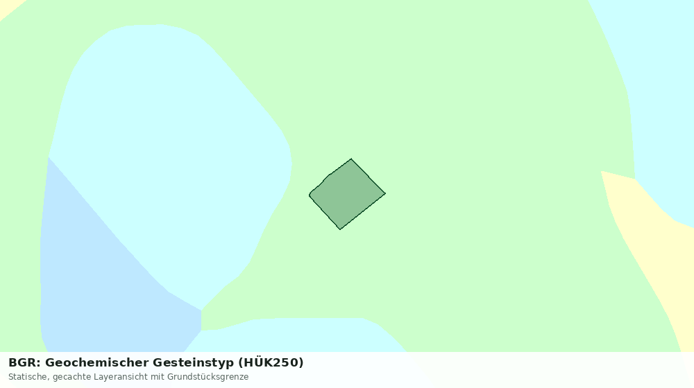 Statische Kartenansicht: BGR: Geochemischer Gesteinstyp (HÜK250)