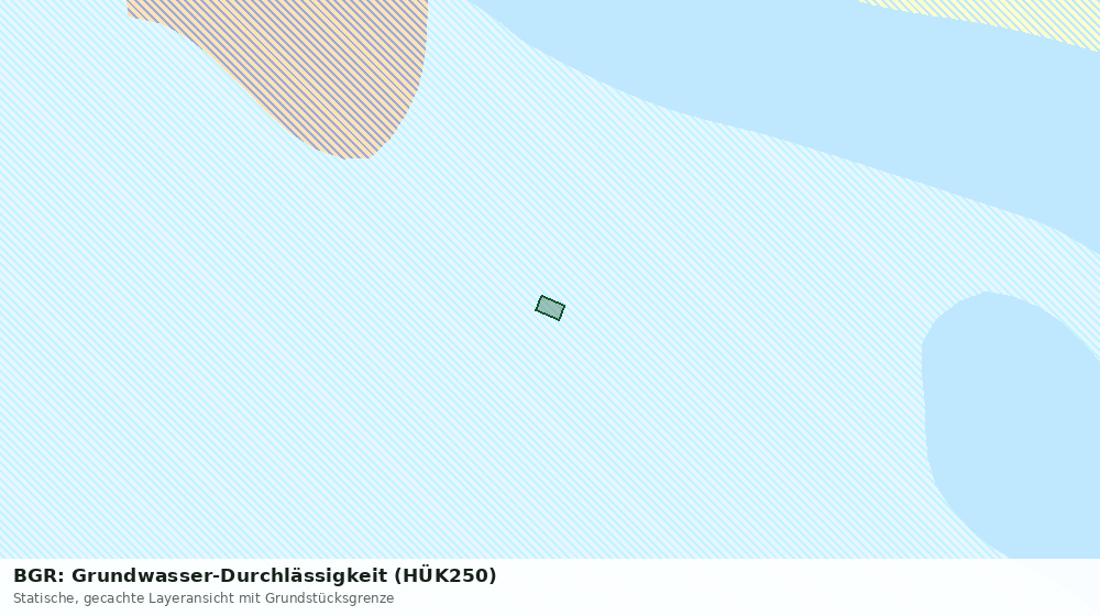Statische Kartenansicht: BGR: Grundwasser-Durchlässigkeit (HÜK250)