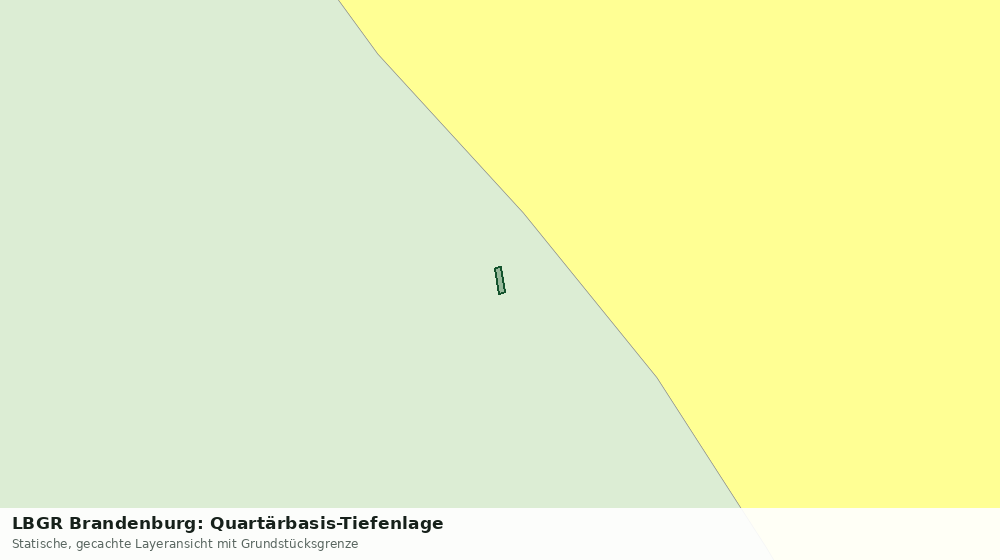 Statische Kartenansicht: LBGR Brandenburg: Quartärbasis-Tiefenlage