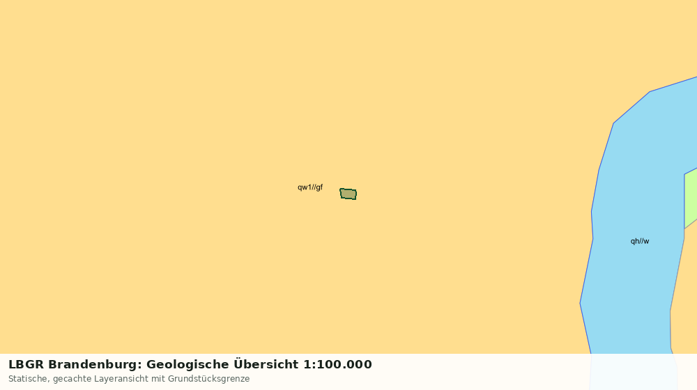 Statische Kartenansicht: LBGR Brandenburg: Geologische Übersicht 1:100.000