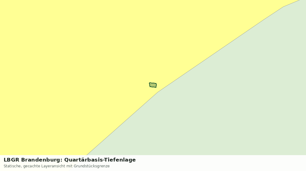 Statische Kartenansicht: LBGR Brandenburg: Quartärbasis-Tiefenlage