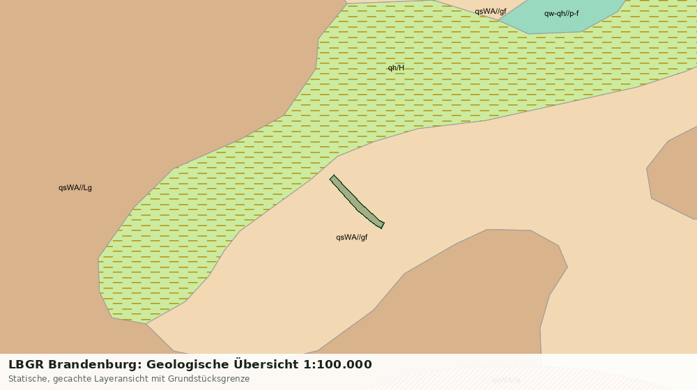 Statische Kartenansicht: LBGR Brandenburg: Geologische Übersicht 1:100.000