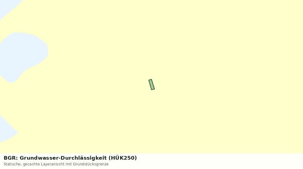 Statische Kartenansicht: BGR: Grundwasser-Durchlässigkeit (HÜK250)
