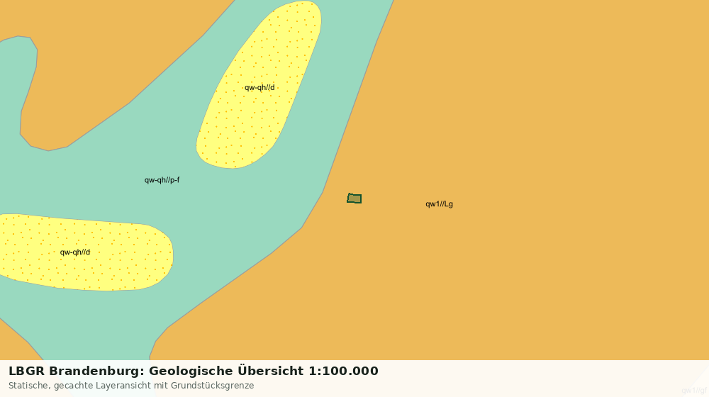 Statische Kartenansicht: LBGR Brandenburg: Geologische Übersicht 1:100.000