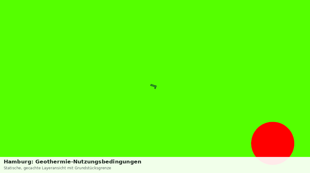 Statische Kartenansicht: Hamburg: Geothermie-Nutzungsbedingungen