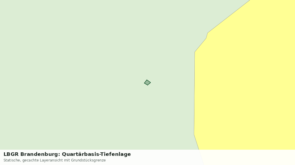 Statische Kartenansicht: LBGR Brandenburg: Quartärbasis-Tiefenlage