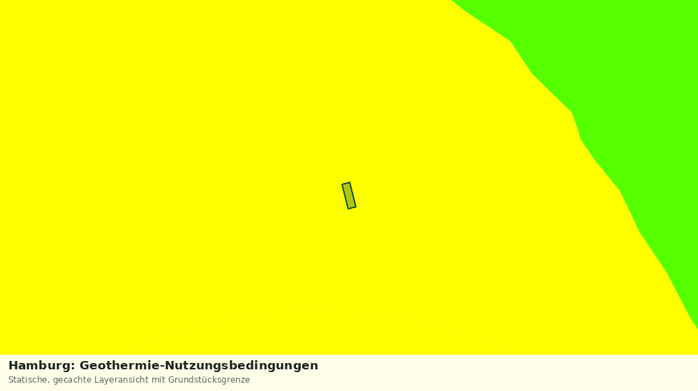 Statische Kartenansicht: Hamburg: Geothermie-Nutzungsbedingungen