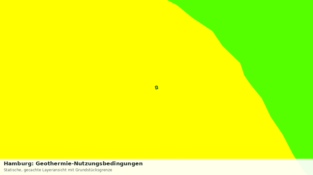 Statische Kartenansicht: Hamburg: Geothermie-Nutzungsbedingungen