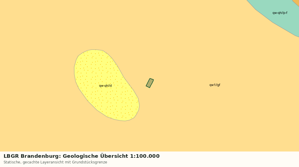 Statische Kartenansicht: LBGR Brandenburg: Geologische Übersicht 1:100.000