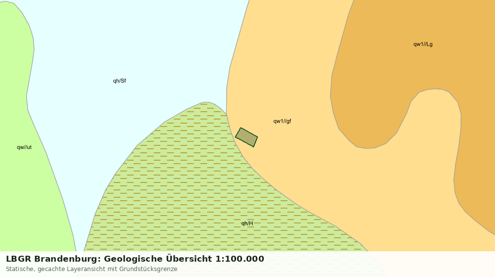 Statische Kartenansicht: LBGR Brandenburg: Geologische Übersicht 1:100.000