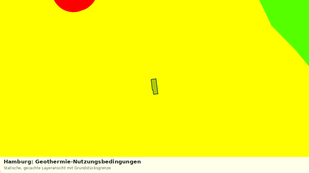 Statische Kartenansicht: Hamburg: Geothermie-Nutzungsbedingungen